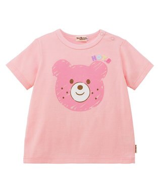 MIKI HOUSE HOT BISCUITS 【80-120cm】カラフルビーンズ フェイスプリント 半袖Tシャツ