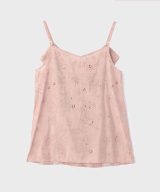 GRACE CONTINENTAL エンブロイダリーキャミブラウス ピンク