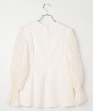 #Newans シアースリーブブラウス ホワイト