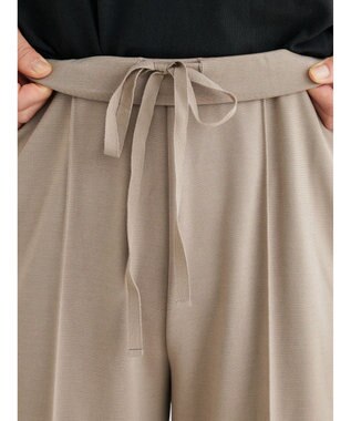 Green Parks らくスレストレートパンツ Gray Beige