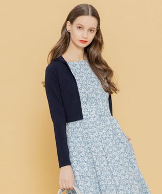 TOCCA 【洗える！】LADY BIRD フーディーボレロ ネイビー系