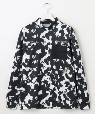 PW CIRCULUS 【ストレッチ / 快適 / 一枚でサマになる】【MEN】NEW  PINTO柄ポケットモックT ブラック系5