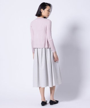 TOCCA EYELET AJISAI CARDIGAN カーディガン ピンク系