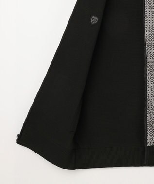 23区GOLF 【MEN】リバーシブルニットベスト モノグラム柄 ブラック系