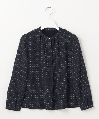 J.PRESS LADIES 幾何プリント カットソー ネイビーベース系5