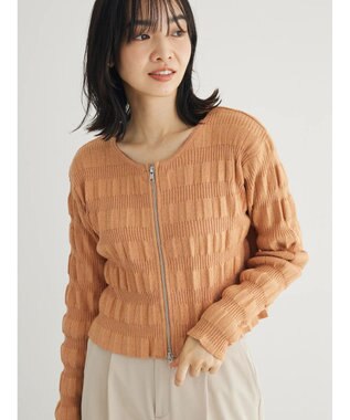 Green Parks ・ＡＮＤ　ＳＥＡＲＣＨ　ラメランダムリブカーディガン Orange