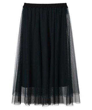 Green Parks ＳＥＴ２点　リバーシブルチュールスカート＋ペチスカート Green