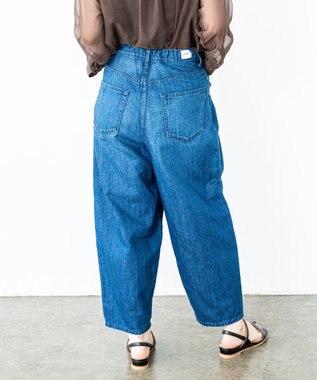 caqu FS linen barrel pants ふんわりリネンテーパードデニム 1year