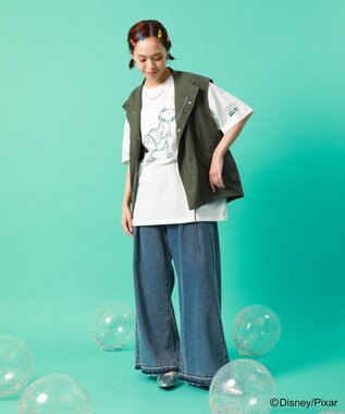 Green Parks ＴＯＹ　ＳＴＯＲＹ　／　立体プリント半袖ＴＥＥ Off White