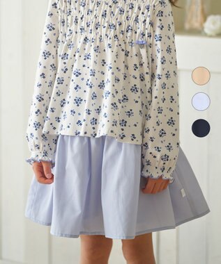 組曲 KIDS 【110-140cm】フェイクスカート キュロット サックスブルー系