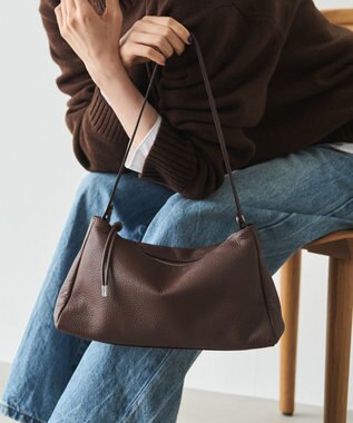 russet レザー2WAYショルダーバッグ(CE-1629) D.Brown