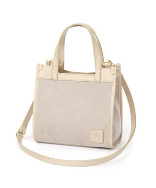 Regalo Felice 【水に強いスエード調素材 / 2way】ショルダー / REGALO LBE(ピンクベージュ×ベージュ)