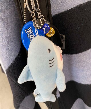 WEGO さめぬいぐるみキーホルダー サックス