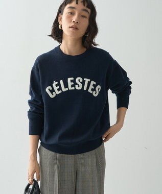 AMERICAN HOLIC バイパチＣＥＲＥＳＴＥＳロゴニットプルオーバー Navy