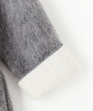 自由区 【カトリエムブーケ】Jeu de couleurs ニットアウター ライトグレー