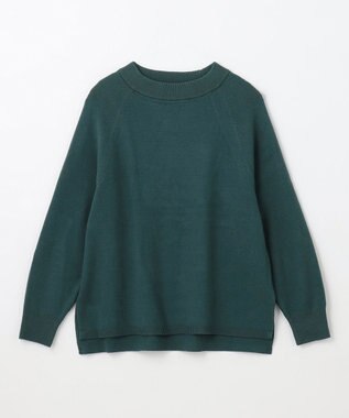 ANY 【洗濯機可能】しあわせタッチニットプルオーバー グリーン
