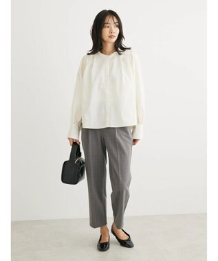 Green Parks タックブラウス Off White