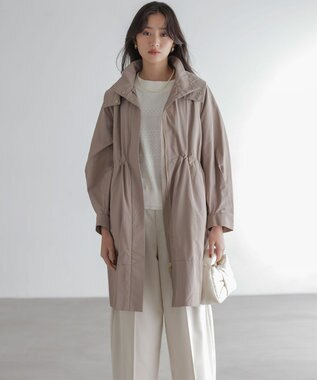 組曲 【WEB限定】中綿ライナー付き モッズコート ブラウン系