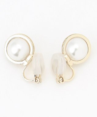 組曲 ビジューリングパールイヤリング ゴールド系