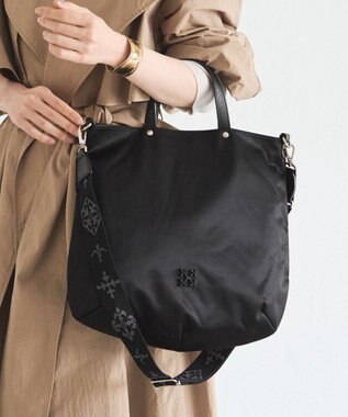 russet スリム2WAYトートバッグ <クラウズナイロン>(CE-1501-WEB) Black
