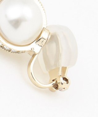 組曲 ビジューリングパールイヤリング ゴールド系