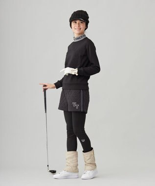 23区GOLF 【WOMEN】ストレッチ中綿ショートパンツ ブラック系