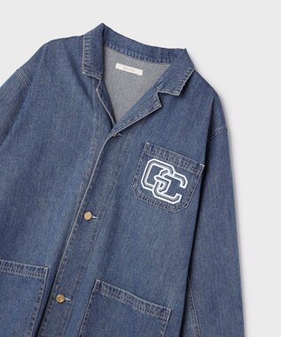 GRACE CONTINENTAL メカニックデニムコート ブルー