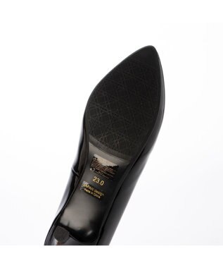 MODE ET JACOMO <carino>【レイン対応】エナメルプレーンパンプス ブラックエナメル