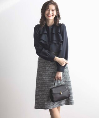 組曲 トップハンドルハンド バッグ ブラック系