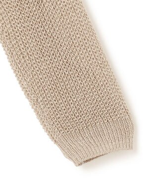 BEIGE， OPTICAL / ニットパーカー Flax