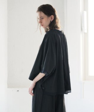 YECCA VECCA 【UVカット/遮熱/接触冷感】COOL袖シアージャケット Charcoal Gray