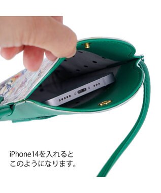 tsumori chisato CARRY 森のどうぶつたち ポーチ スマホポシェット ショルダーケース ホワイト