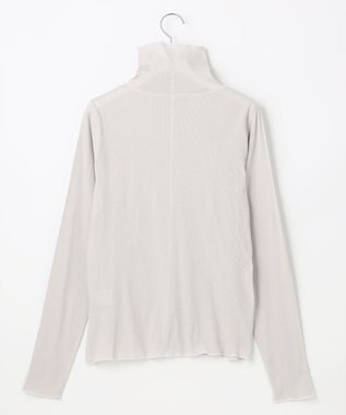 UNFILO 【洗える】シアーリブタートル ライトグレー