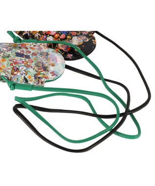 tsumori chisato CARRY 森のどうぶつたち ポーチ スマホポシェット ショルダーケース ホワイト