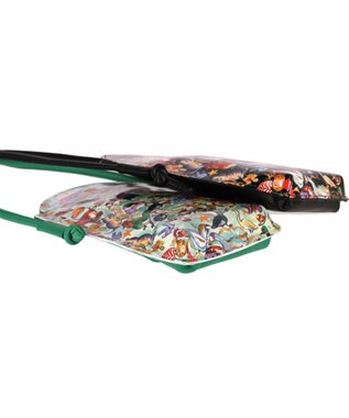 tsumori chisato CARRY 森のどうぶつたち ポーチ スマホポシェット ショルダーケース ブラック