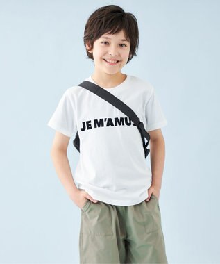 UNFILO 【110-150cm】CLEAN Tee(UNISEX) オフ[ブラックロゴ1]