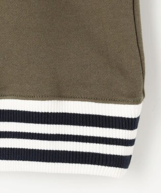 J.PRESS KIDS 【140-170cm】BICOLOR LINE COMBI トレーナー オリーブ系