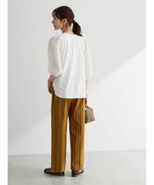 Green Parks ・ＳＵＧＡＲ　ＳＰＯＯＮ　シャーリング袖プルオーバー Off White