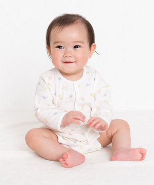 MIKI HOUSE HOT BISCUITS 【60-70cm】 長袖ボディシャツ(前開き)