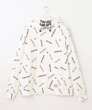 PW CIRCULUS 【 伸縮性あり 】【MEN】 LOGO  ネックウォーマー付フーディ ホワイト系5
