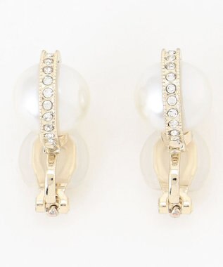 組曲 ビジューリングパールイヤリング ゴールド系