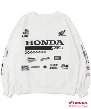 WEGO 別注Hondaプルオーバービッグスウェット ホワイト