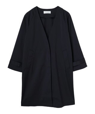 Green Parks 撥水加工　ケア楽着流しコート Navy