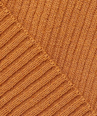 UNFILO コンパクトリブニット ブラウン