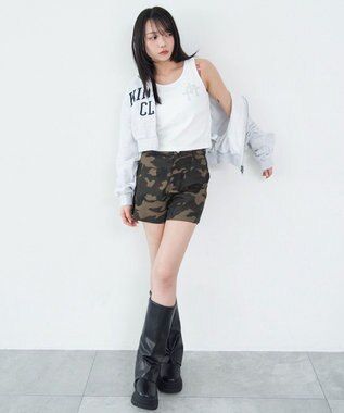 WEGO 【カップ付き】グラフィックカップインタンク 柄9