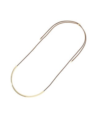 AMERICAN HOLIC ハーフパイプコードネックレス Brown