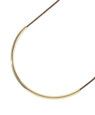 AMERICAN HOLIC ハーフパイプコードネックレス Brown