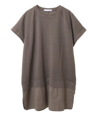 Green Parks ピグメントフレンチスリーブチュニック Brown