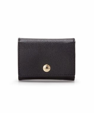 TOPKAPI 【TOPKAPI】角シボ型押し・三つ折りミニ財布 COLORATO コロラート ブラック