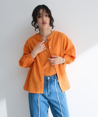 Green Parks Ｉ　ＳＥＴ２点　刺繍ブラウス＋タンクトップ Orange